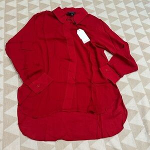 Universal standard Toni hi lo tunic in red